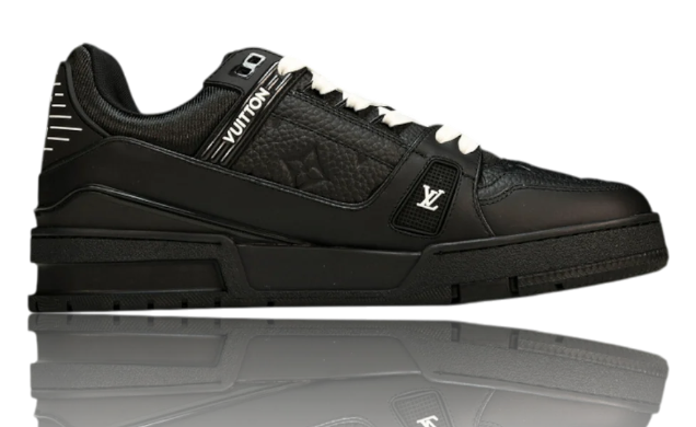 Louis Vuitton Trainer 'Black Embossed Monogram' (Women's)