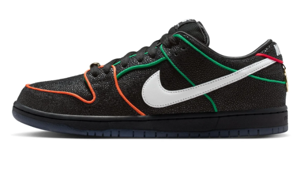 Nike SB Dunk Low Pro QS 'Black/White/Challenge Red' HV1664-001
