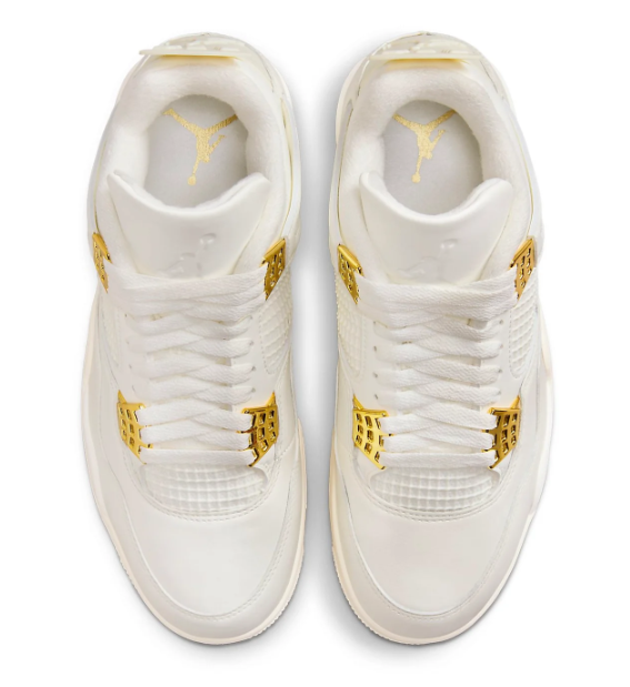 Air Jordan 4 Retro 'Metallic Gold' (Women's) – AQ9129-170