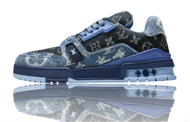 Nike Trainer Low 'Monogram Denim Blue'