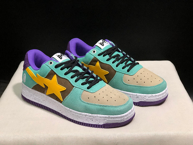 BAPE x Adidas Samba 'White Black Gum' Low-Top Sneakers