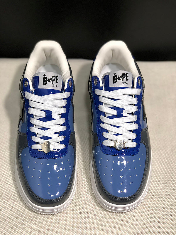 BAPE STA Low 'Triple White' Sneakers