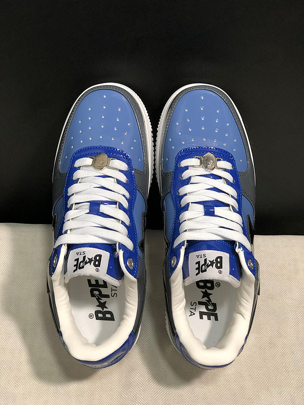BAPE STA Low 'Triple White' Sneakers