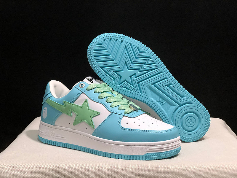 BAPE x Adidas Samba – Blue & Teal Star Edition