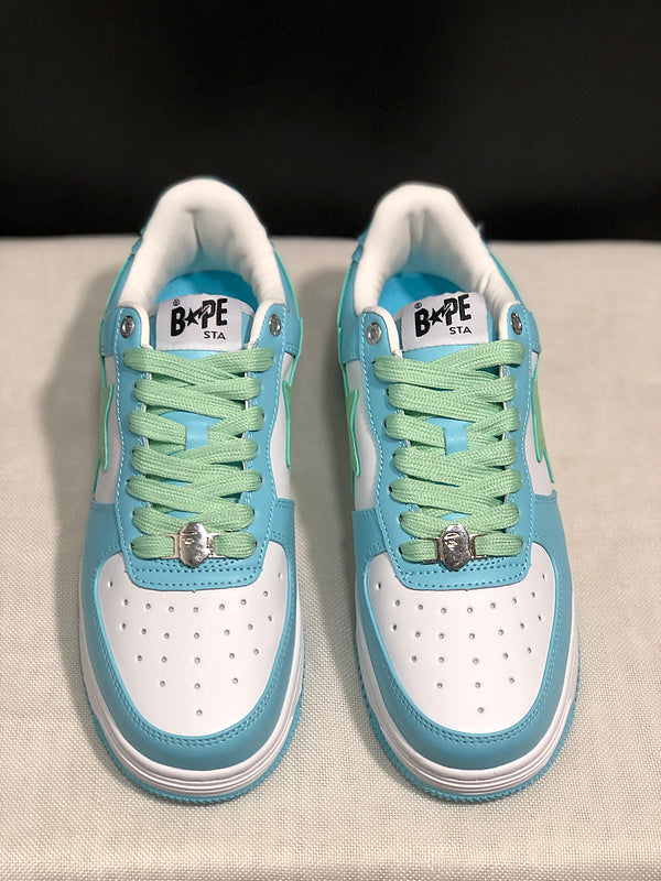BAPE x Adidas Samba – Blue & Teal Star Edition