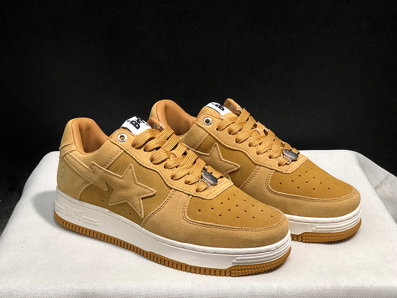 BAPE Bapesta – Wheat Suede Star Low