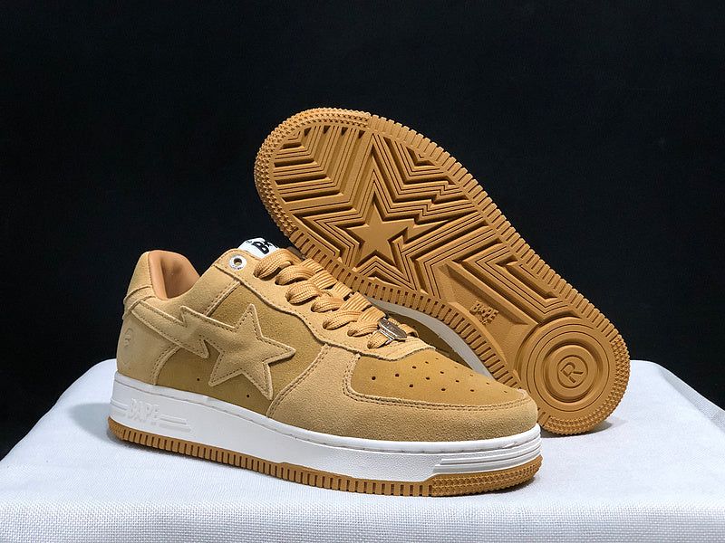 BAPE Bapesta – Wheat Suede Star Low