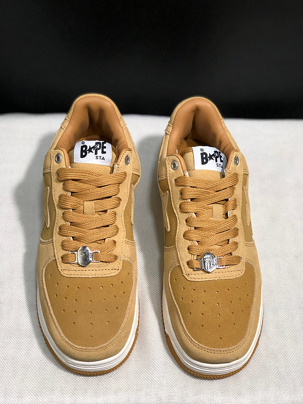 BAPE Bapesta – Wheat Suede Star Low