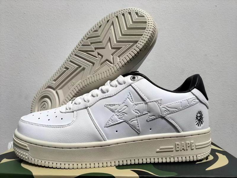 BAPE Bapesta STA Low — Tonal White Series