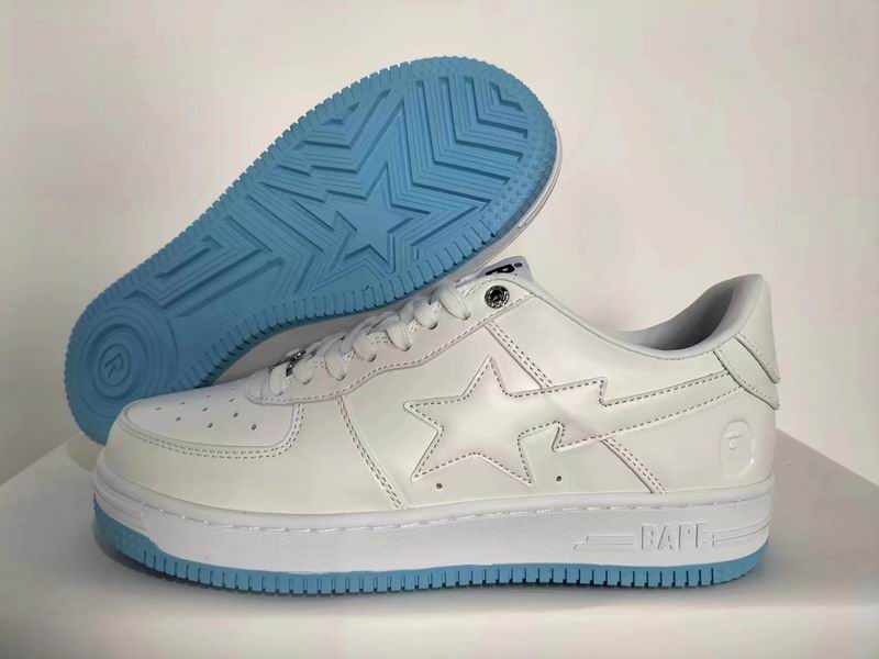 BAPE Bapesta STA Low — Tonal White Series