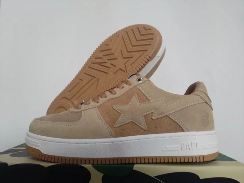 BAPE Bapesta Wheat Suede Star Low — Season Essential
